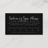 サロンヴィンテージ花ロイヤリティパンチカード ロイヤリティカード (裏面)