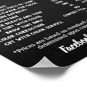 サロン価格のポスター ポスター (角)