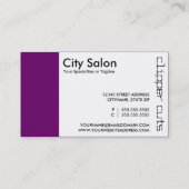 サロン切り抜きパンチカード ロイヤリティカード (裏面)