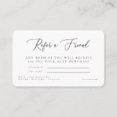 サロン参照フレンド名割引ラウンド 名刺 (正面)