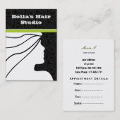 サロン名刺 予約カード (正面/裏面)