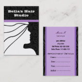 サロン名刺 予約カード (正面/裏面)