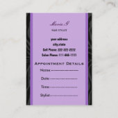 サロン名刺 予約カード (裏面)