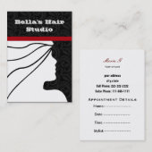 サロン名刺 予約カード (正面/裏面)