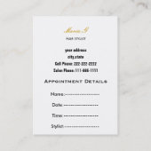 サロン名刺 予約カード (裏面)