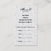 サロン名刺 予約カード (裏面)