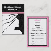 サロン名刺 予約カード (正面/裏面)