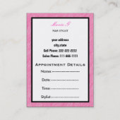 サロン名刺 予約カード (裏面)