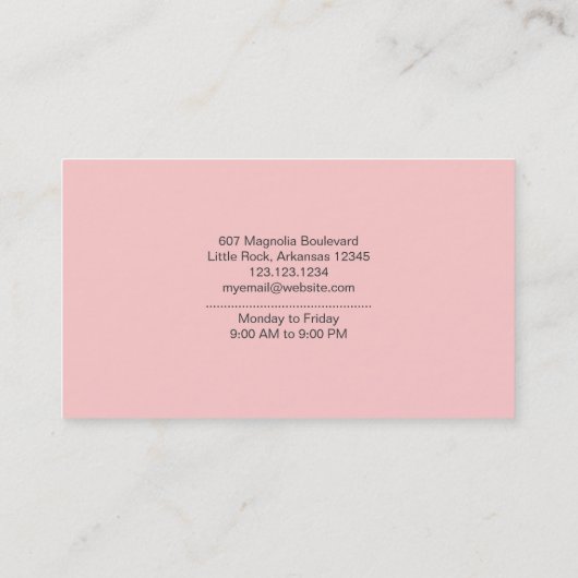 サロン名刺 名刺 (裏面)