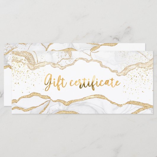 サロン店のギフト券 (正面/裏面)