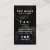 サロン建物ソリューションソーシャルメディモダンア 名刺 (裏面)
