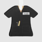 サロン技術者の黒人の職業 オーナメント (正面)