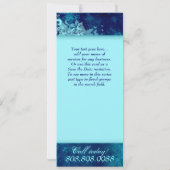 サロン招待状フローラグランジブルーデニム 招待状 (裏面)