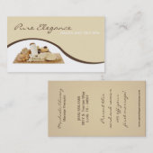 サロン日のスパのマッサージセラピストの補足名刺 名刺 (正面/裏面)