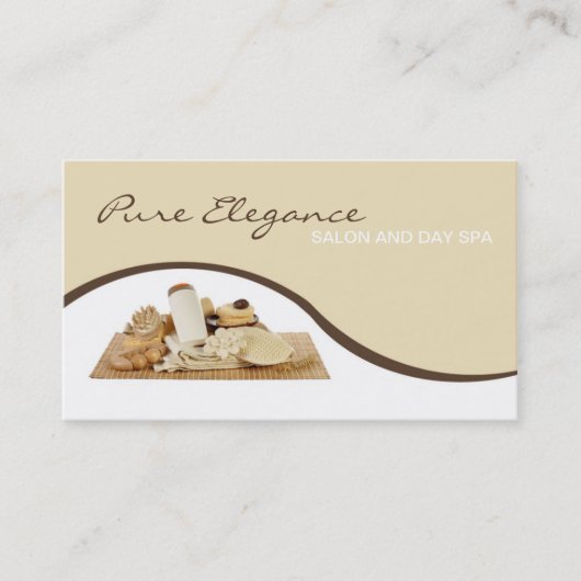 サロン日のスパのマッサージセラピストの補足名刺 名刺 (正面)