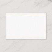 サロン書モダン字エレガントPlain Luxe 名刺 (裏面)