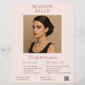 サロン業エレガント チラシ (正面)