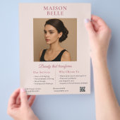 サロン業エレガント チラシ (手)