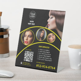 サロン業カスタム務台座標識 台座サイン