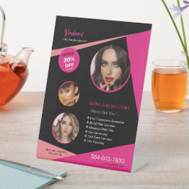 サロン業カスタム務台座標識 台座サイン