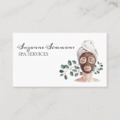 サロン水彩スパサービス施設 名刺 (正面)