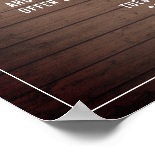 サロン理容師再開放安全素朴性 ポスター (角)