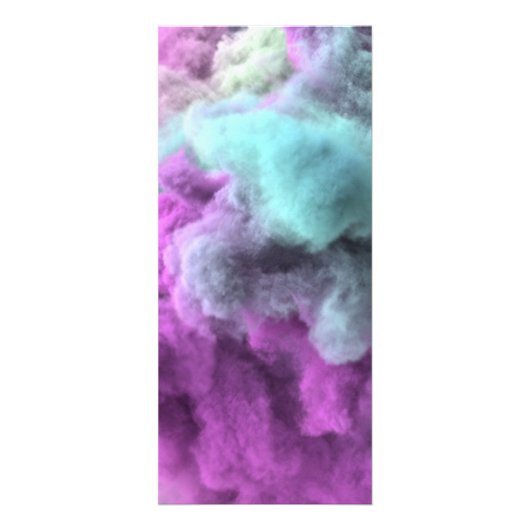 サロン紫色の煙エフェクトの価格表 ラックカード (裏面)