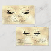 サロン紹介カードグリッターゴールデンセピアフラッシュ 紹介カード (正面/裏面)
