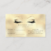 サロン紹介カードグリッターゴールデンセピアフラッシュ 紹介カード (裏面)