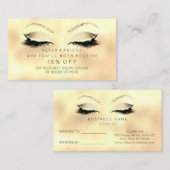 サロン紹介カードグリッターゴールデンセピアフラッシュ 紹介カード (正面/裏面)