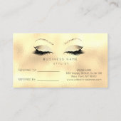 サロン紹介カードグリッターゴールデンセピアフラッシュ 紹介カード (裏面)