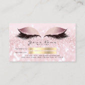 サロン紹介カードグリッターピンクまぶしメイク 紹介カード (裏面)