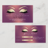 サロン紹介カードグリッター金ゴールド銅点滅 紹介カード (正面/裏面)