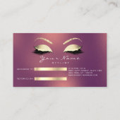 サロン紹介カードグリッター金ゴールド銅点滅 紹介カード (裏面)