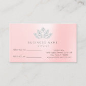 サロン紹介カードシルバーピンクVIPダイヤモンドロータス 紹介カード (裏面)