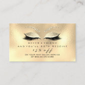 サロン紹介カードスキニーメイクアップラッシュチャンパイニュ 紹介カード (正面)