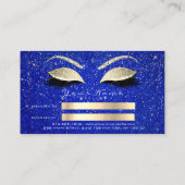 サロン紹介カードスキニー金ゴールドブルーフラッシュ 紹介カード (裏面)