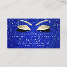 サロン紹介カードスキニー金ゴールドブルーフラッシュ 紹介カード