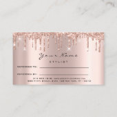 サロン紹介カードスパークメイクアップまばたき爪、 ネイルワックス 紹介カード (裏面)