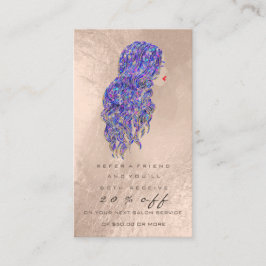 サロン紹介カードパールメイクアップラッシュヘアードレッサー 紹介カード