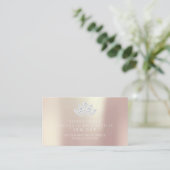 サロン紹介カードピンクローズダイヤモンドロータスホワイト 紹介カード (スタンド正面)