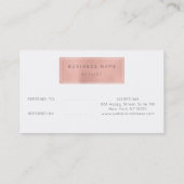 サロン紹介カードピンク金ゴールドバラホワイトグレーフェイク 紹介カード (裏面)