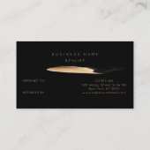 サロン紹介カードブラック金ゴールドスパークリーグリッターVip 紹介カード (裏面)