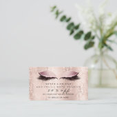 サロン紹介カードメイクアップアーティストピンクラッッシュダマスク 紹介カード (スタンド正面)