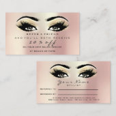 サロン紹介カードメイクアップバラシャンパイグネラッシュ 紹介カード (正面/裏面)