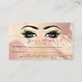 サロン紹介カード大理石メイクアップまぶし拡張 紹介カード (裏面)