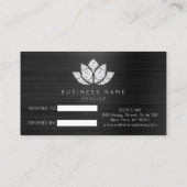 サロン紹介カード白黒ダイヤモンドロータスフロア 紹介カード (裏面)