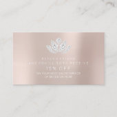 サロン紹介カード赤面パウダーピンダイヤモンドロータス 紹介カード (正面)