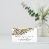 サロン紹介カード金ゴールドメイクアップラッシュホワイトメイクアップ 紹介カード (スタンド正面)