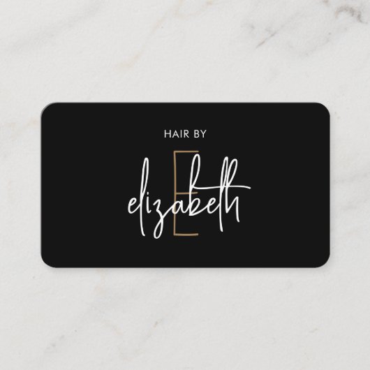 サロン美容師メイクアップ美しい 名刺 (正面)